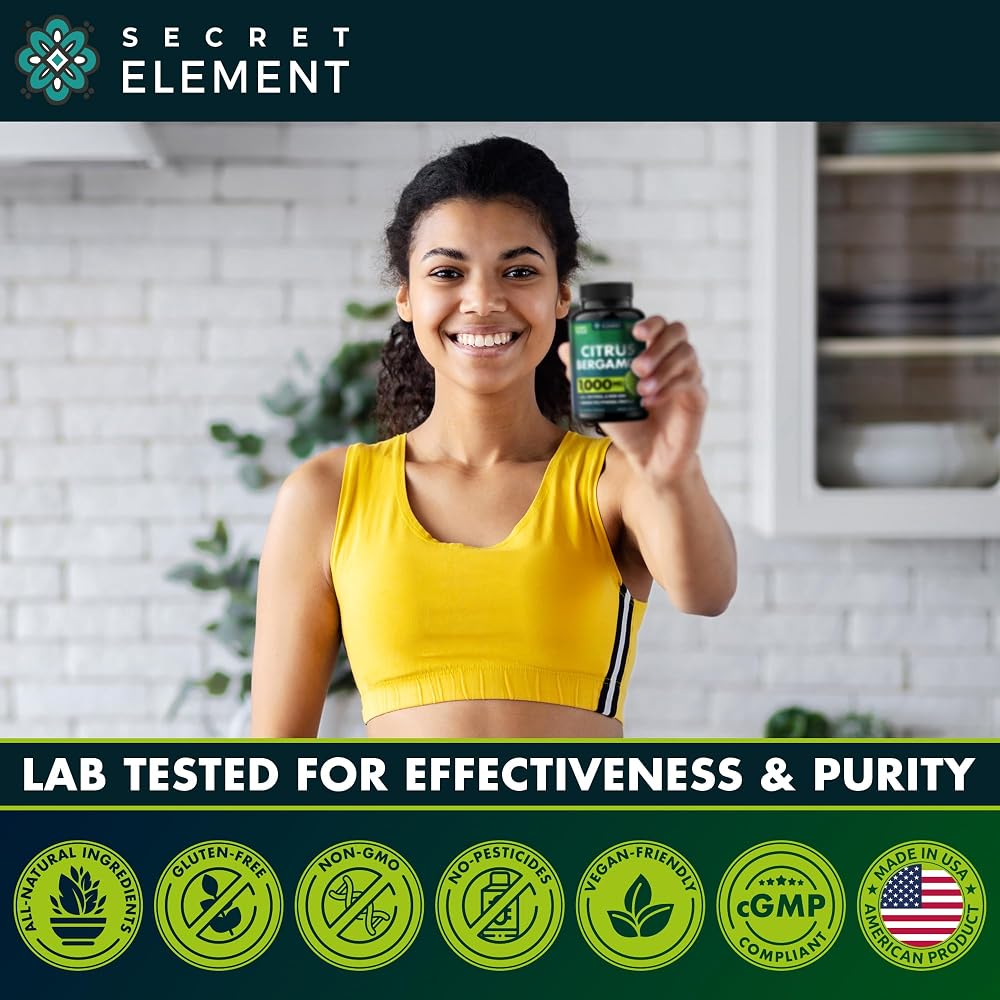 Secret Element Citrus Bergamot Extract 1000mg - 120 Capsules - image 6