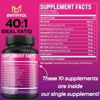 BMVINVOL Inositol Supplement with Berberine & Ashwagandha - 150 Capsules - image 2