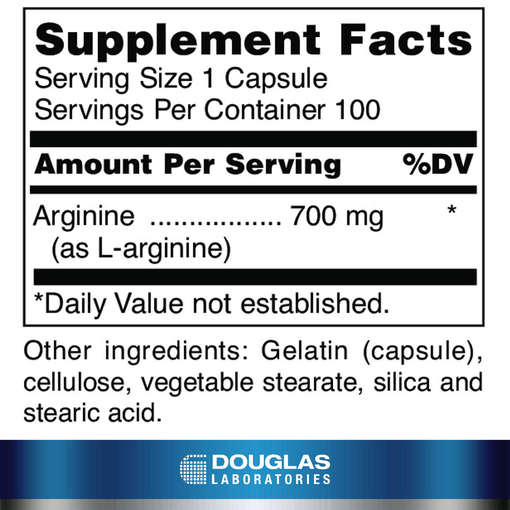Douglas Laboratories L-Arginine Amino Acid - 100 Capsules - image 2