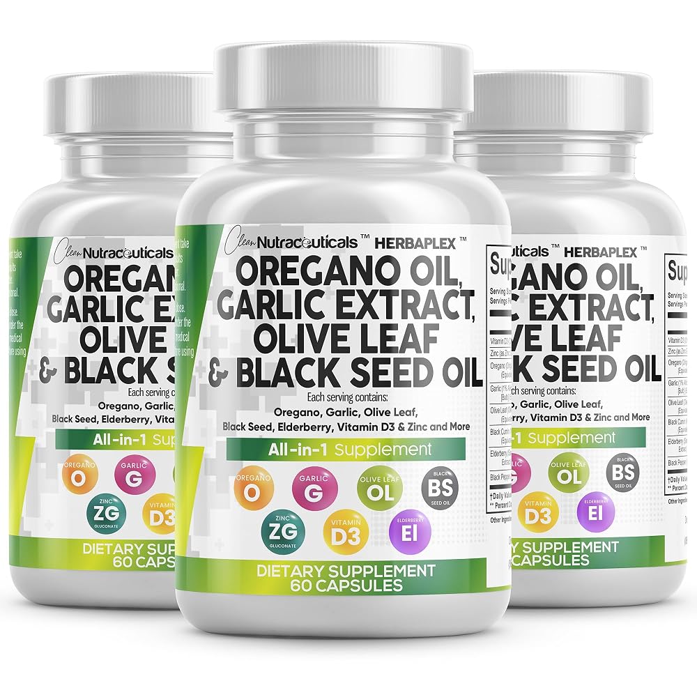 Clean Nutraceuticals Oregano Oil Immune & Digestive Support