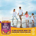 Nature's Nutrition Omega 3 Fish Oil Gummies - Extra Strength Omega-3
