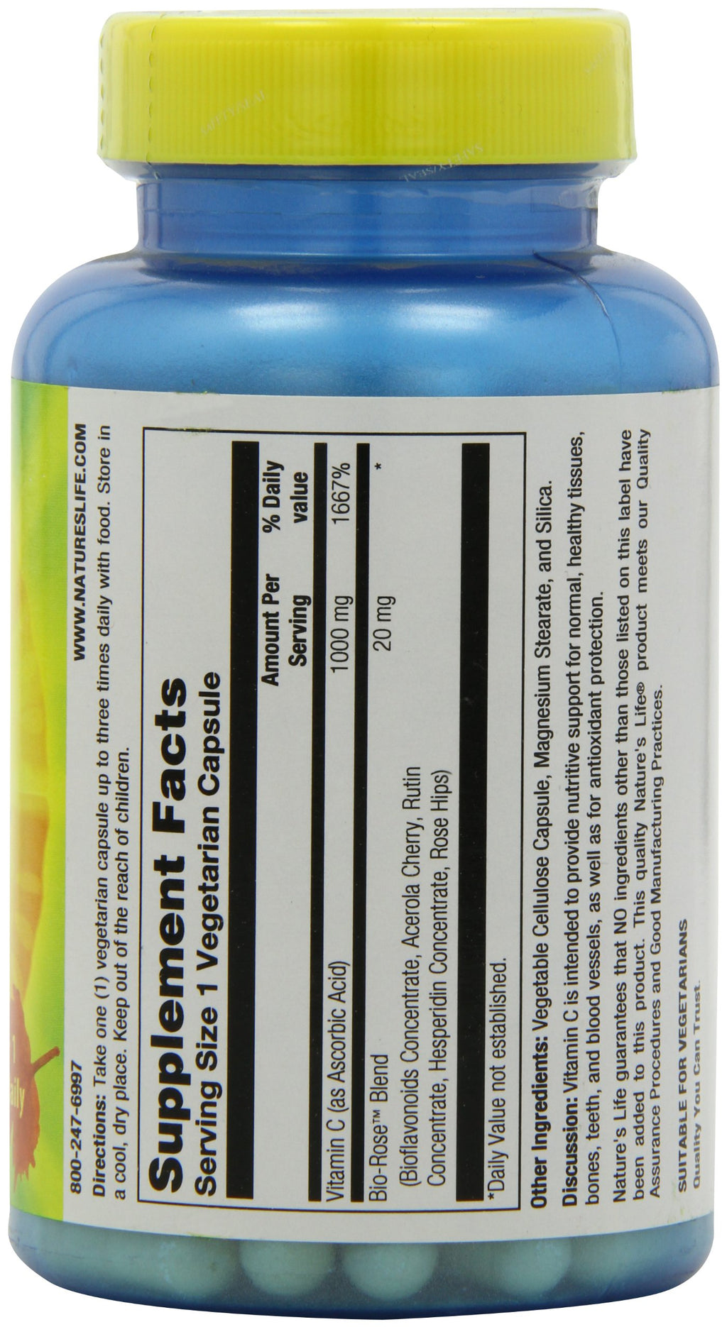 Nature's Life Vitamin C 1000 mg - 100 Capsules - image 2