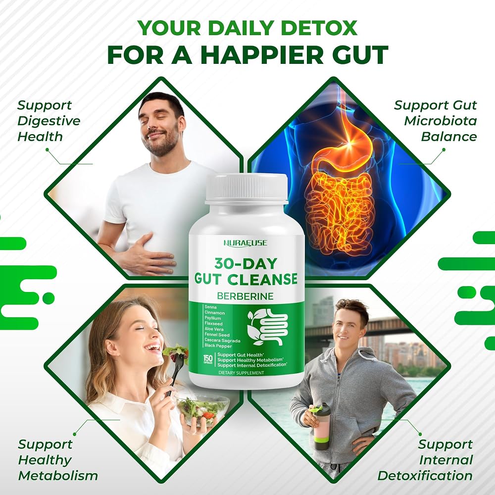 NuraFuse Berberine 9-in-1 Complex for Digestive Wellness - 150 Capsules - image 4