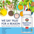 KAL Magnesium Taurate Plus 400mg with B6 - 180 Tablets - image 4