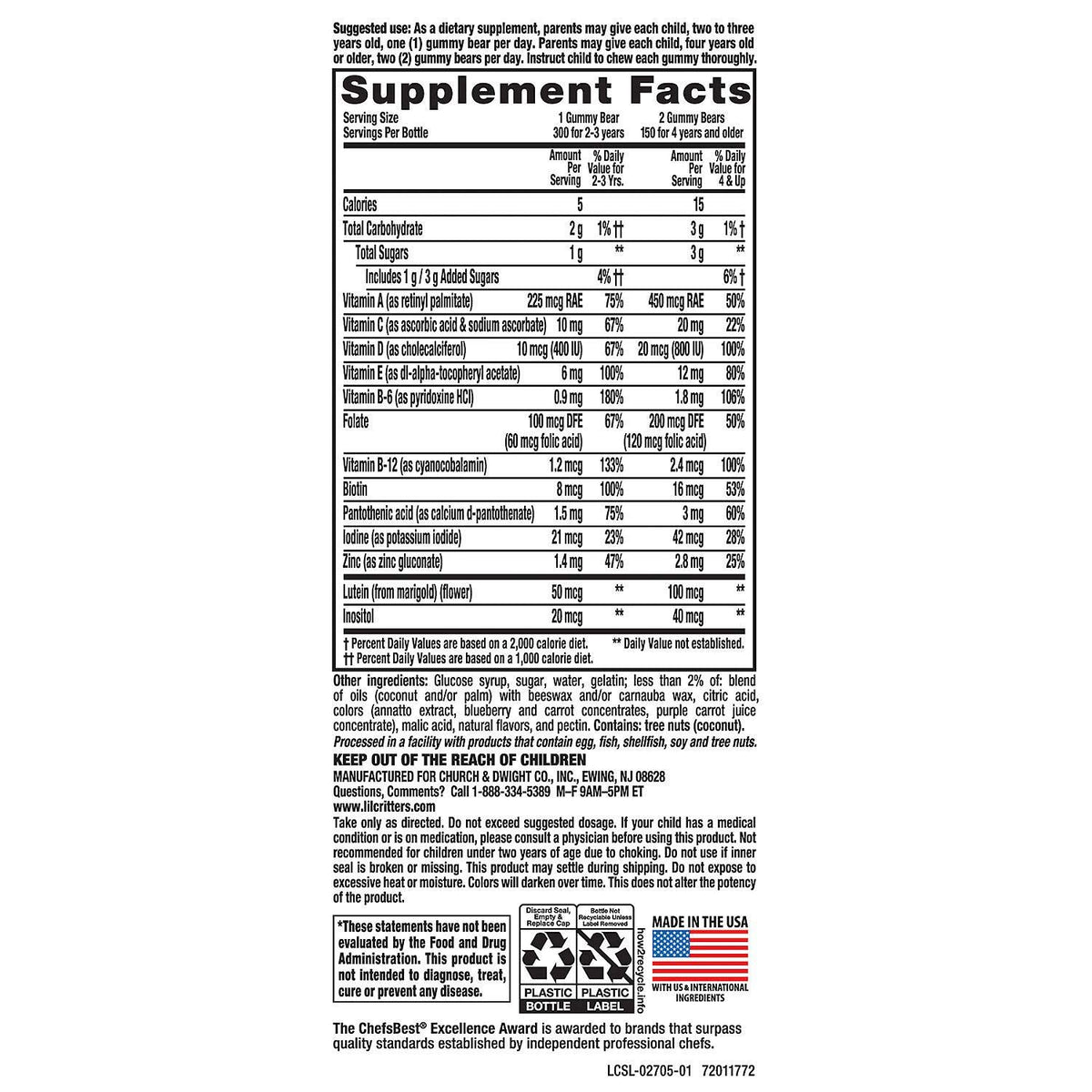 Lil Critters Children's Multivitamin Gummies - 300 Count - image 2