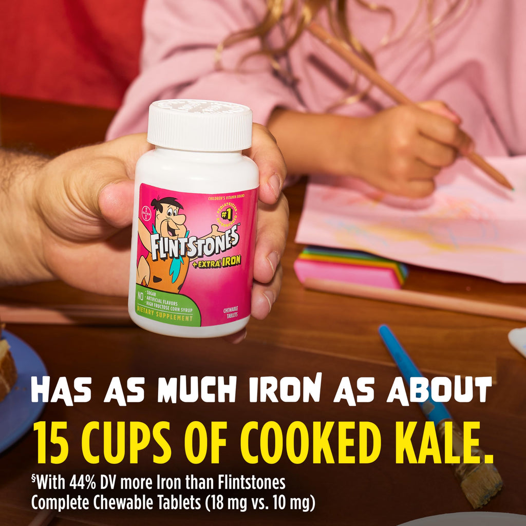 Flintstones Vitamins Chewable Kids Multivitamin with Extra Iron - 160 Count - image 2