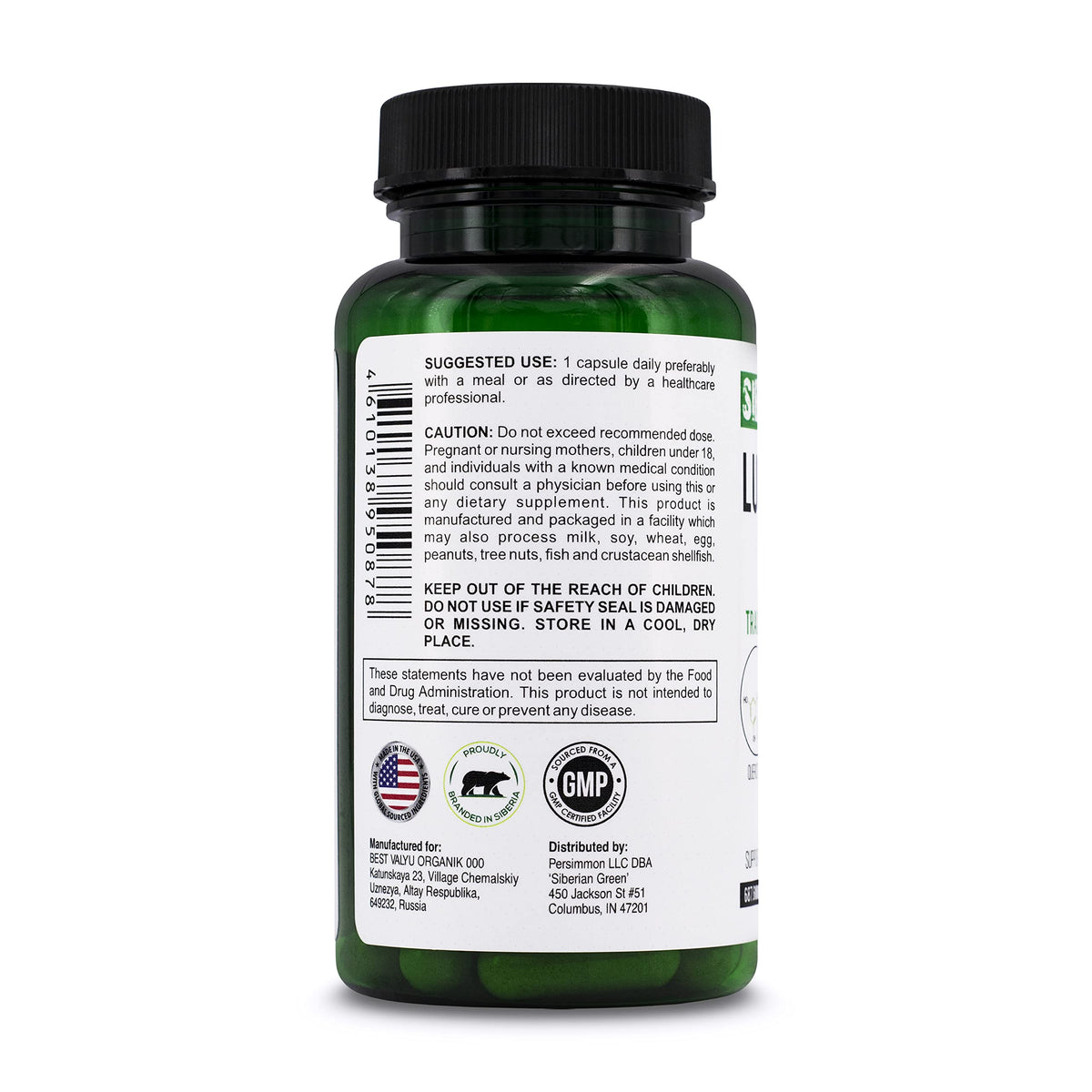 Siberian Green Lung Support Complex - 60 Capsules - image 4