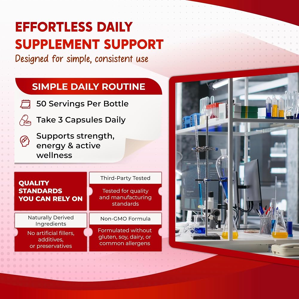PeakPury HMB 6-in-1 Formula with Vitamin D3 - 150 Capsules - image 6