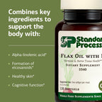 Standard Process Flax Oil with B6 Hormone & Nerve Support - 120 Softgels - image 4