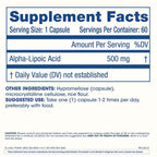 ProHealth Alpha Lipoic Acid 500mg High Potency - 60 Capsules - image 2