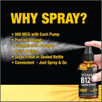 Salt Lake Supplements Liquid B12 Spray 5000 mcg Methylcobalamin - 2 Pack - image 2