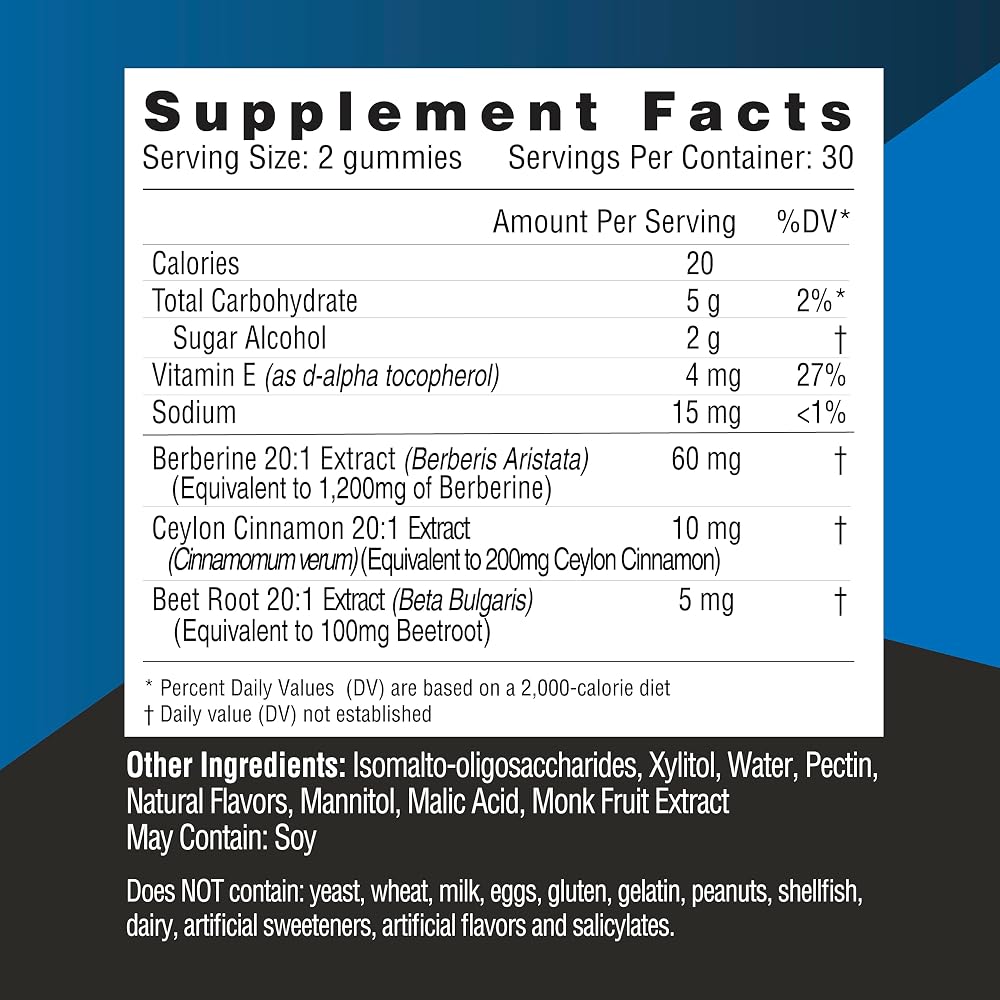 DietWorks BerberLean Gummies with Berberine & Ceylon Cinnamon - 60 Count - image 2
