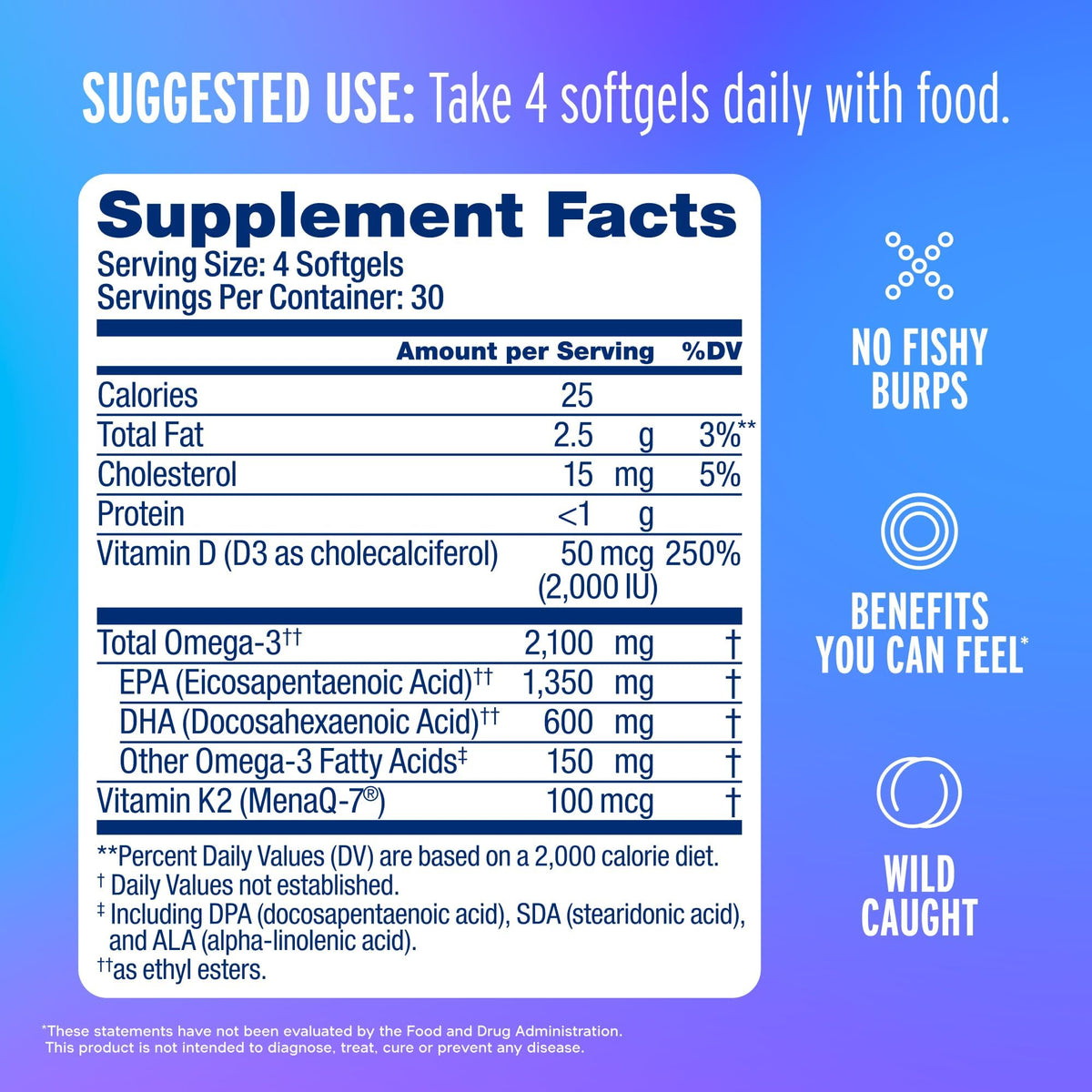 Oceanblue Professional Omega-3 2100 with Vitamin K2 and Vitamin D3