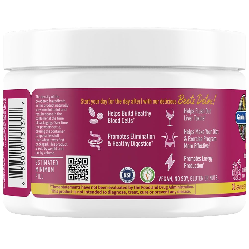 Garden of Life BEETS Detox Powder, Cranberry Pomegranate, 30 Servings - image 7