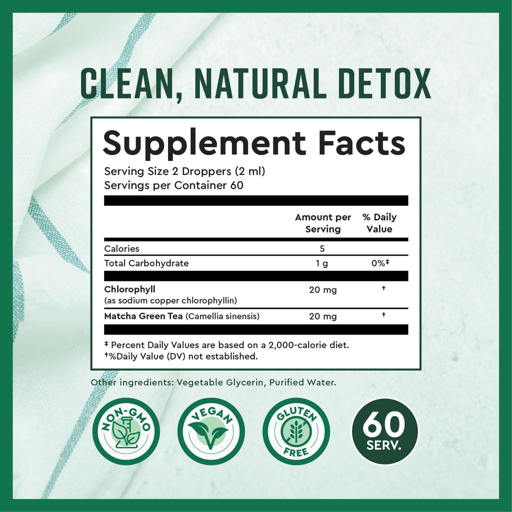 360 Nutrition Matcha Chlorophyll Liquid Drops with L-Theanine - 60 Servings - image 8