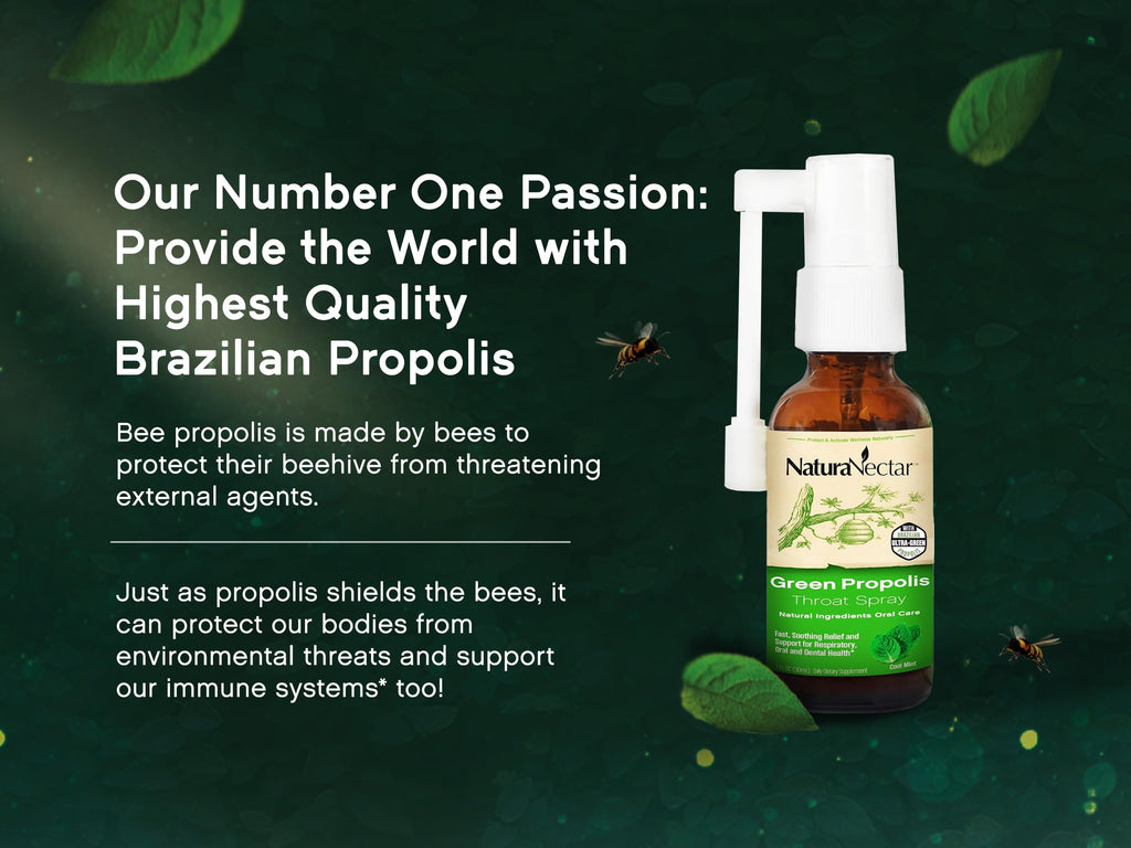 NaturaNectar Green Propolis Throat Spray - 30mL - image 2
