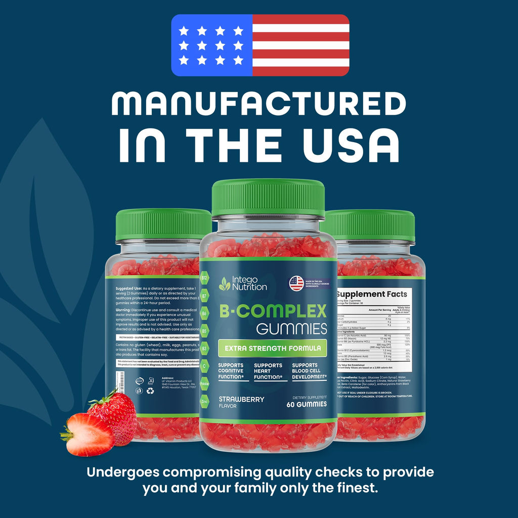 INTEGO NUTRITION Vitamin B-Complex Chewable Gummies - Adult