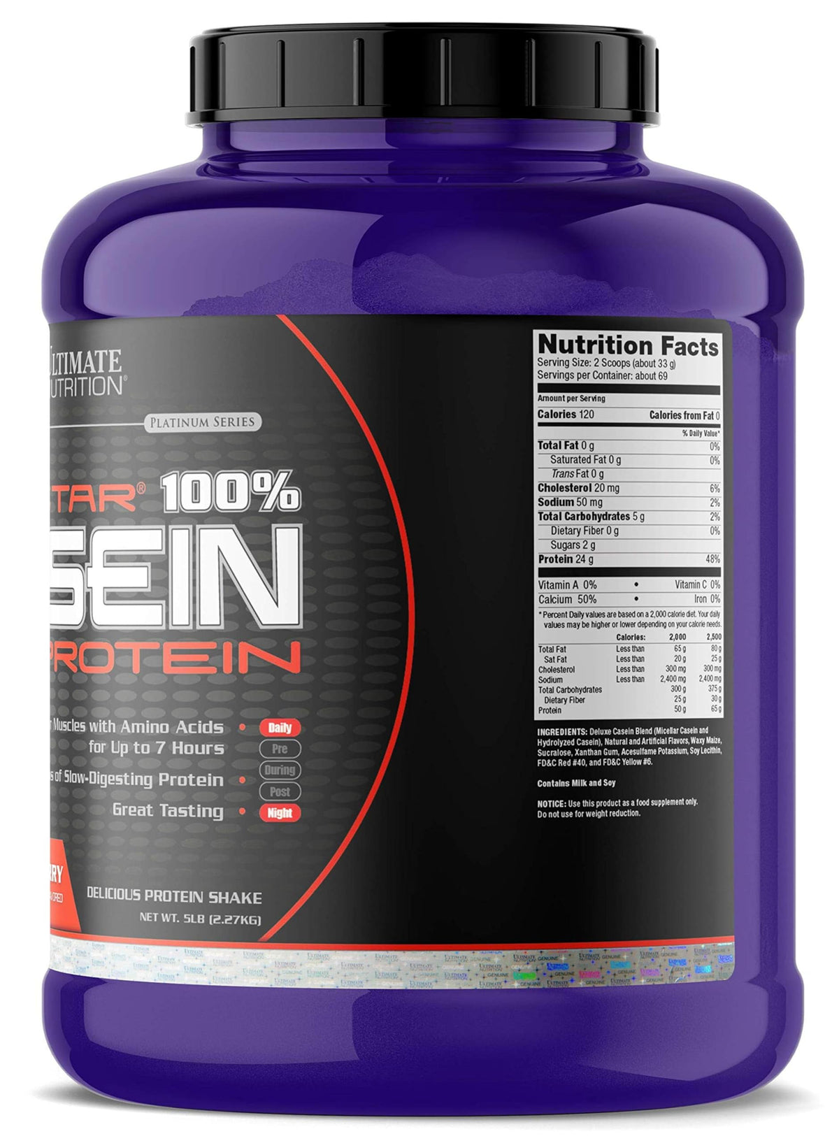 Ultimate Nutrition Prostar 100% Casein Protein Powder