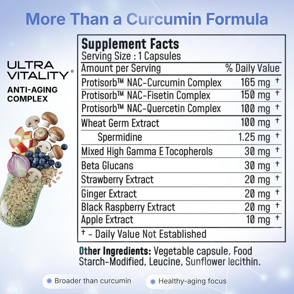 UltraCur Longevity Support Formula Capsules - 60 Capsules - image 3