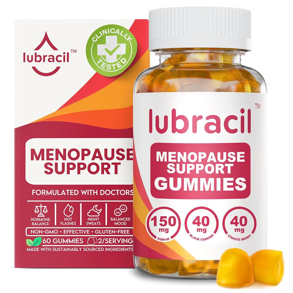 Lubracil Menopause Gummies for Women - 60 Gummies