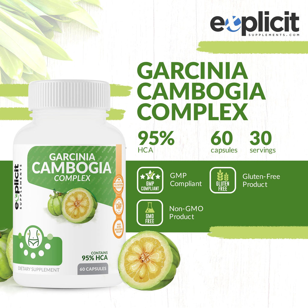 eXplicit Supplements Garcinia Cambogia 95% HCA 1400mg - 60 Capsules - image 2