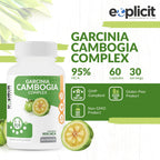 eXplicit Supplements Garcinia Cambogia 95% HCA 1400mg - 60 Capsules - image 2