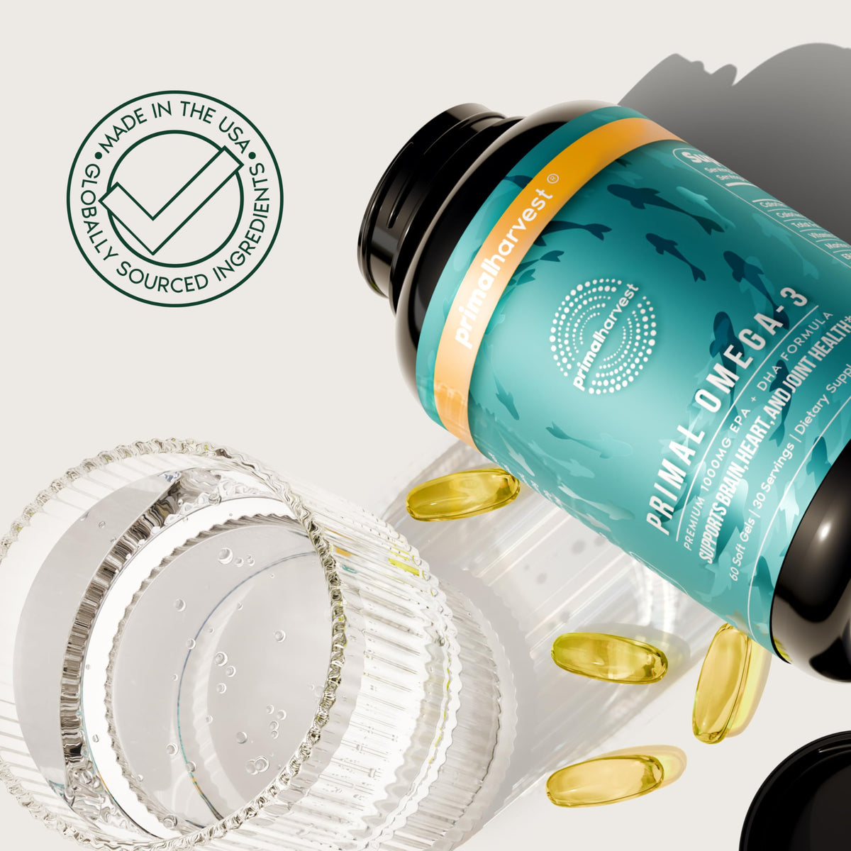 Primal Harvest Omega-3 Daily Supplement - 60 Softgels - image 7
