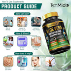 Tenmido Aloe Vera Capsules 12-in-1 Herbal Supplement - 120 Capsules - image 6