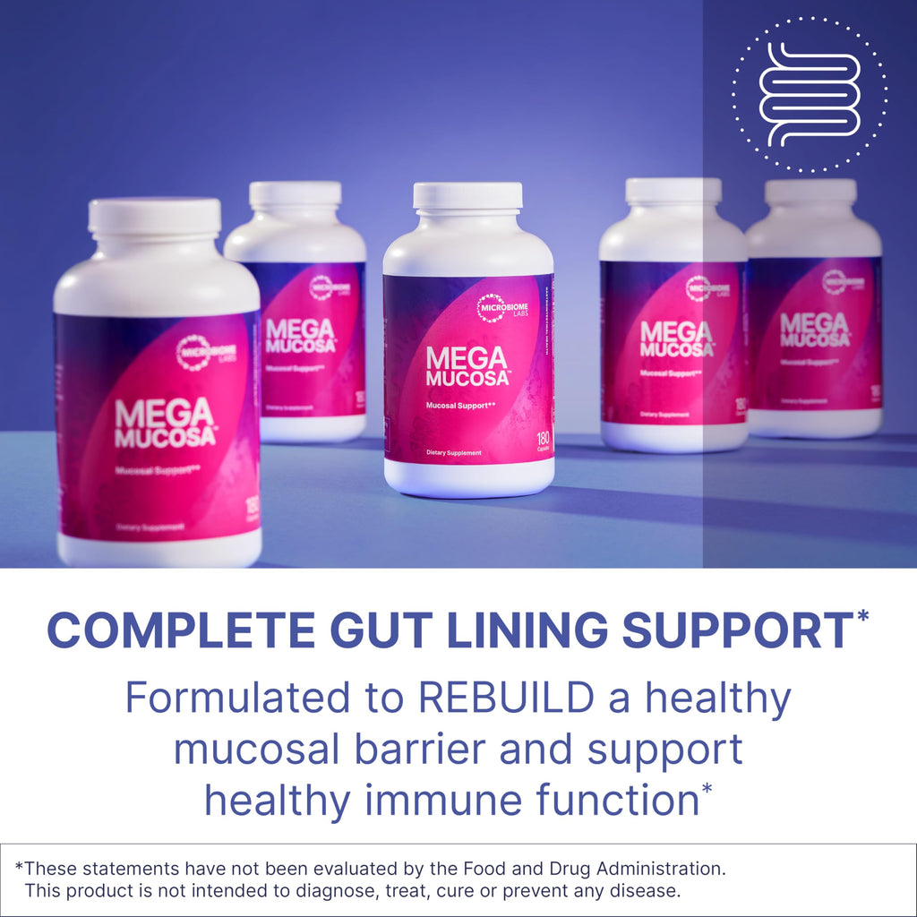 Microbiome Labs MegaMucosa - Mucosal Support Supplement for Digestive