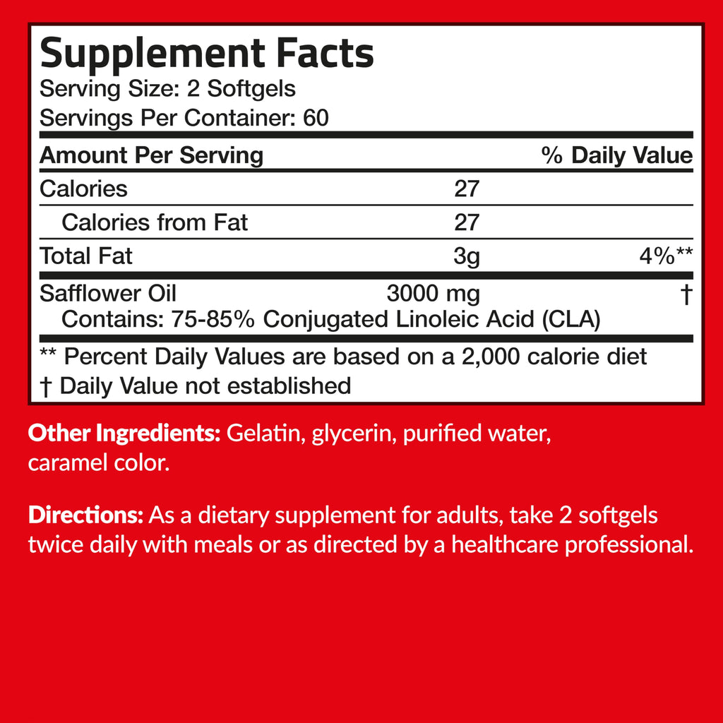 Futurebiotics CLA 3000 Conjugated Linoleic Acid - 120 Softgels - image 6
