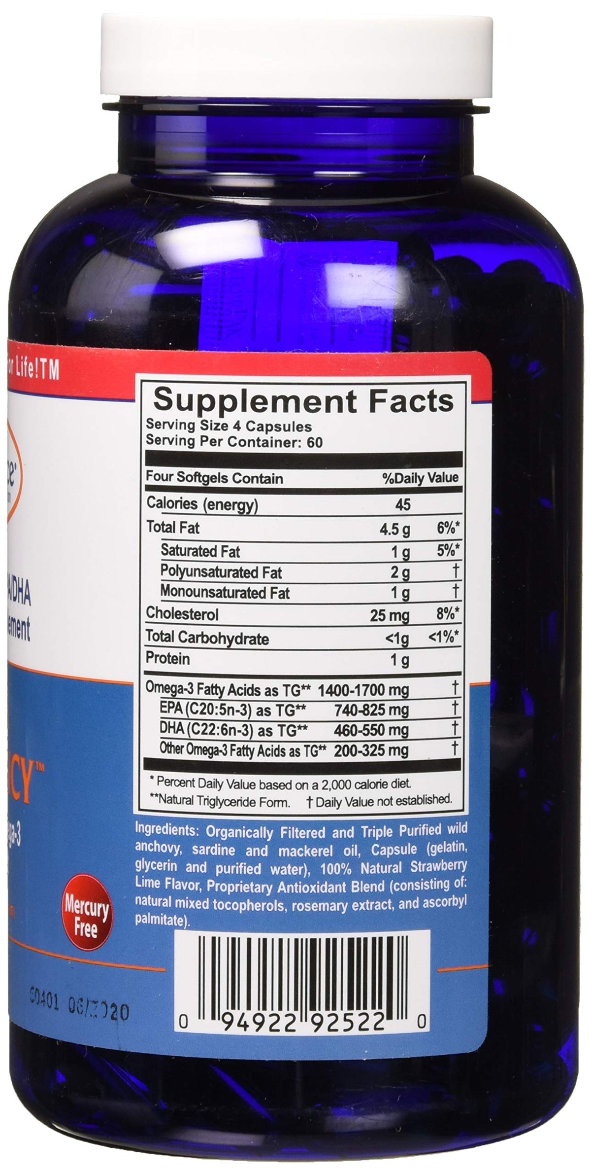 Innate Choice Fish Oil Capsules Omega Sufficiency - 240 Capsules - image 3
