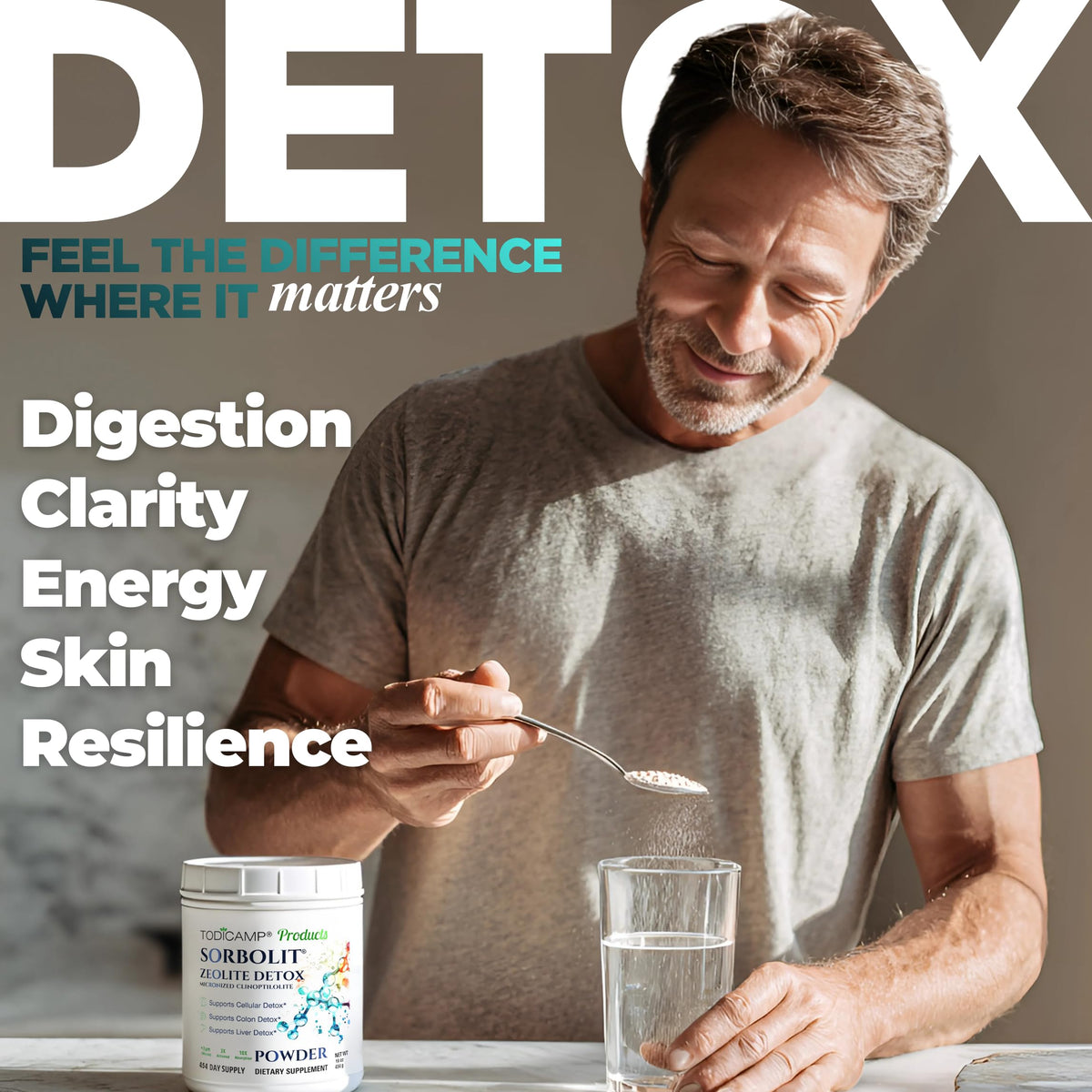 TODICAMP Zeolite Detox Binder Clinoptilolite Powder - 1 Pound - image 3