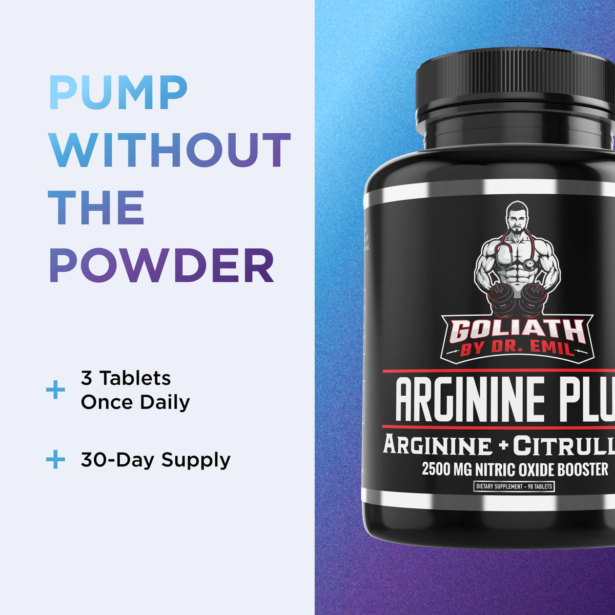 DR. EMIL NUTRITION Dr Emil's L Arginine - Nitric Oxide Supplement