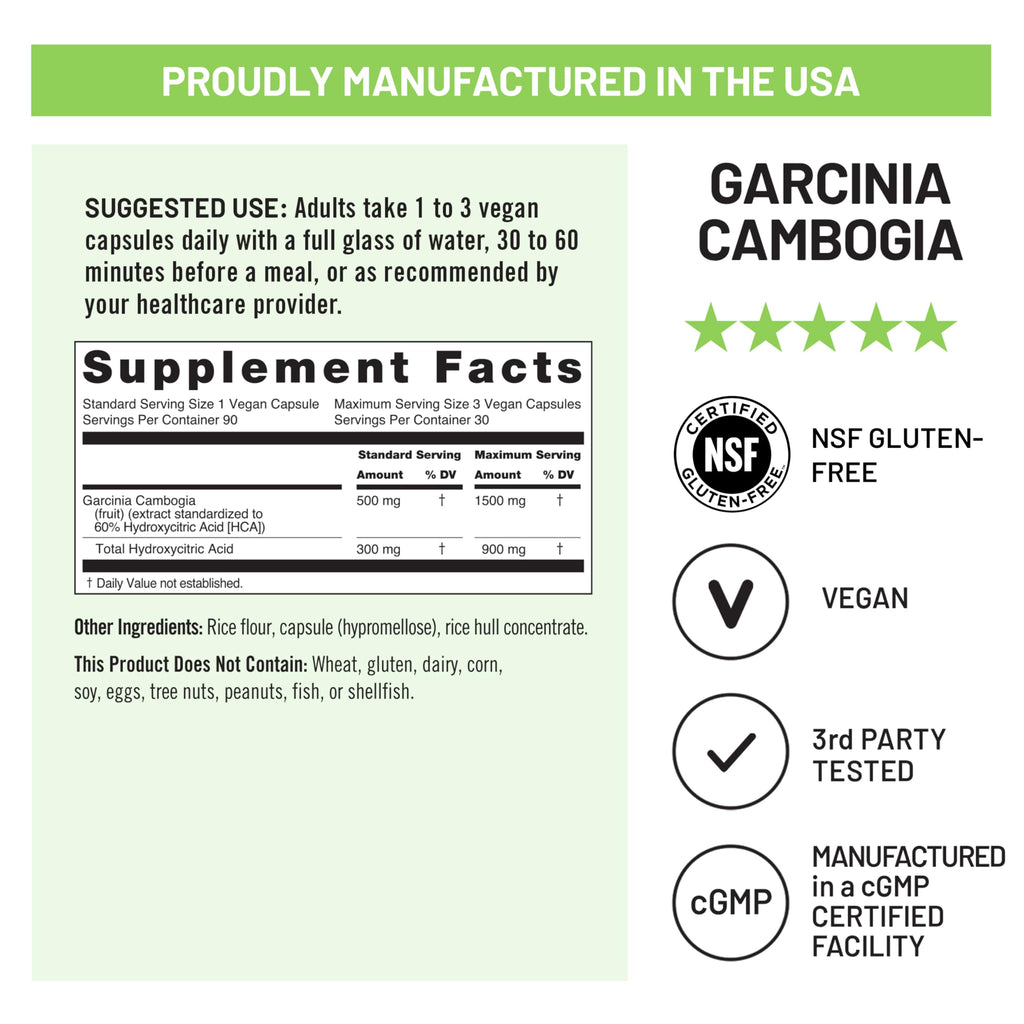 NatureWise Garcinia Cambogia 60% HCA Extract - 90 Capsules - image 5