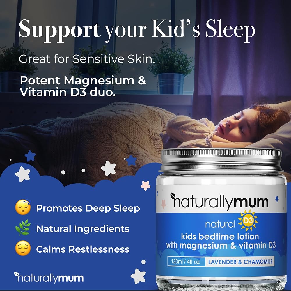 NaturallyMum Kids Magnesium Bedtime Lotion with Vitamin D - 4.2 fl oz - image 2