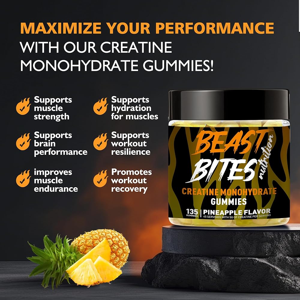 BEAST BITES Nutrition Creatine Monohydrate Gummies - 135 Count - image 2