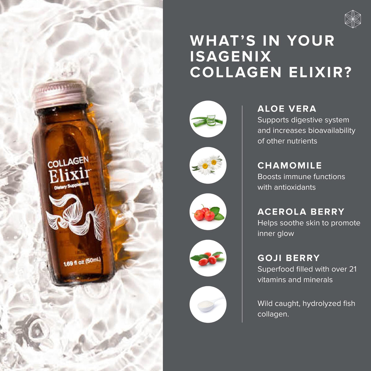 Isagenix Collagen Elixir Marine Collagen Peptides - 10 Bottles - image 3