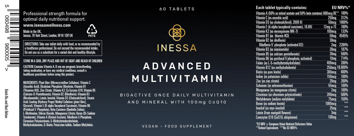 Inessa Advanced Multivitamin for Men & Women - 60 Tablets - image 5