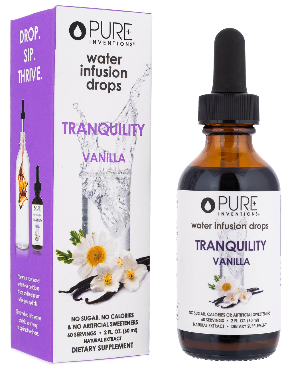 Pure Inventions Tranquility Vanilla Chamomile Water Infusion Drops - 2oz