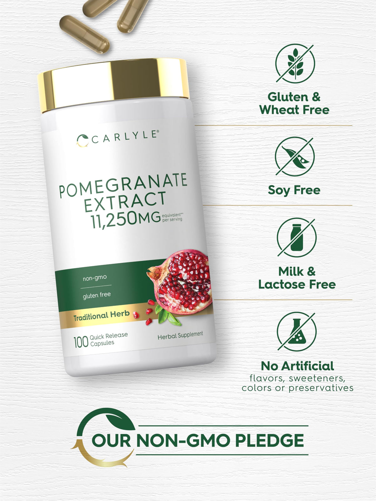 Carlyle Pomegranate Extract - 100 Capsules - image 5