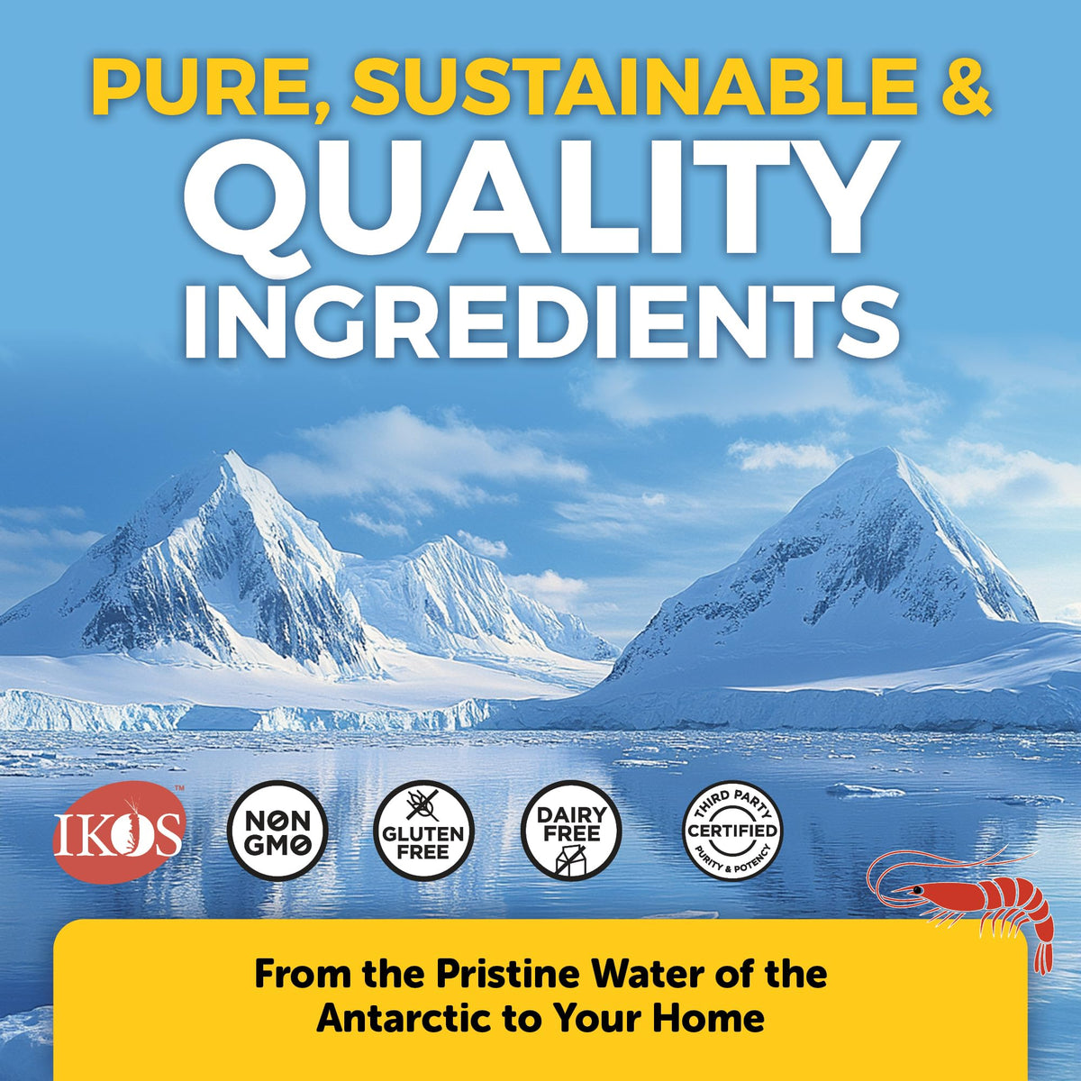 Viva Naturals Antarctic Krill Oil Omega 3 Supplements 1250 mg