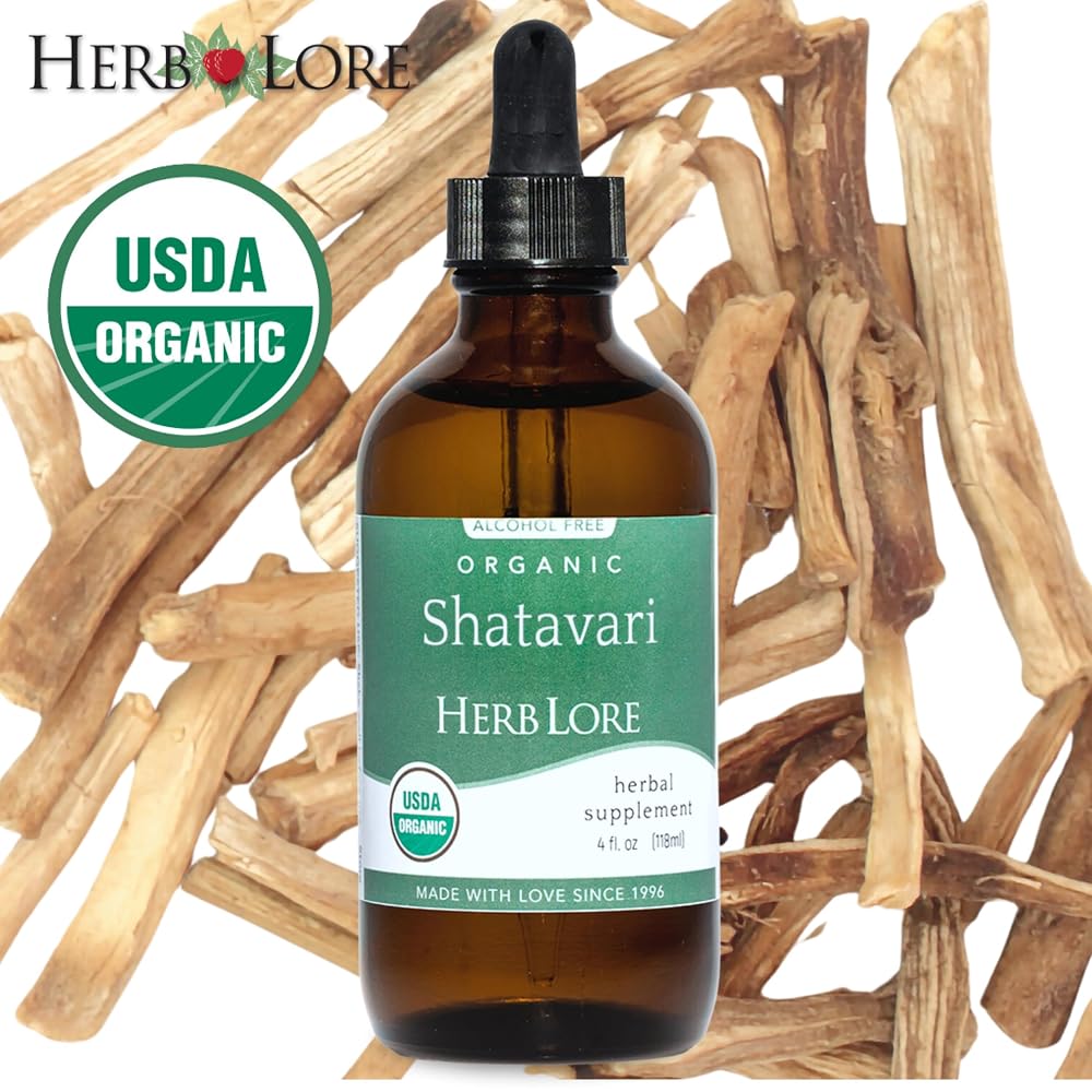 Herb Lore Organic Shatavari Root Extract Tincture - Liquid Shatavari