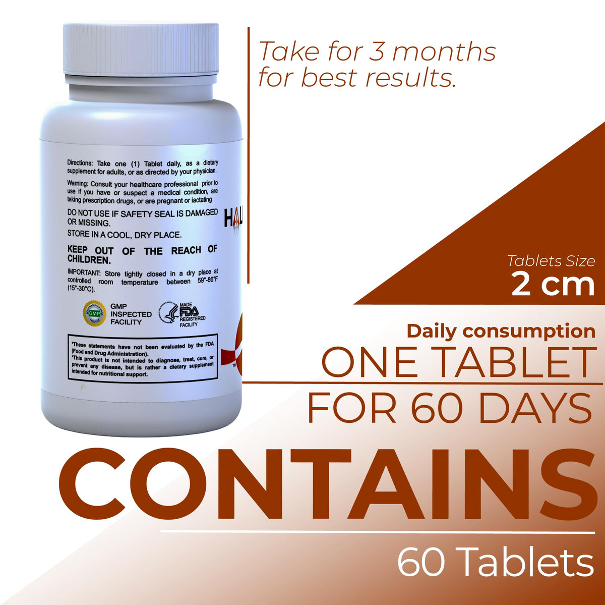 Hallusa Natural Magnesium Oxide 500 mg - 60 Capsules - image 4