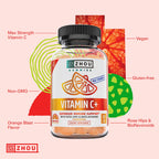 ZHOU Vitamin C+ Gummies for Immune Support - 60 Vegan Gummies - image 4