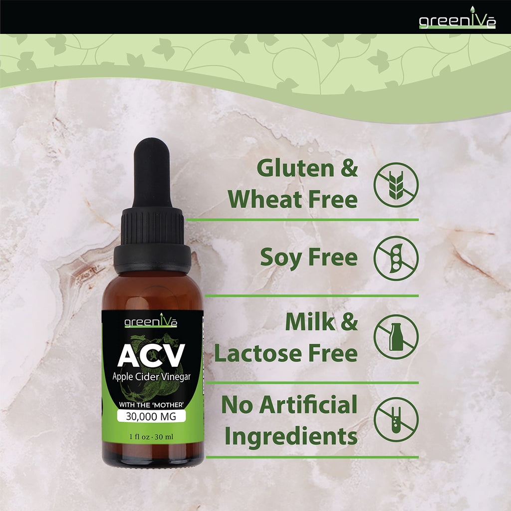 GreenIVe Apple Cider Vinegar Drops with The Mother - 1 fl oz - image 4