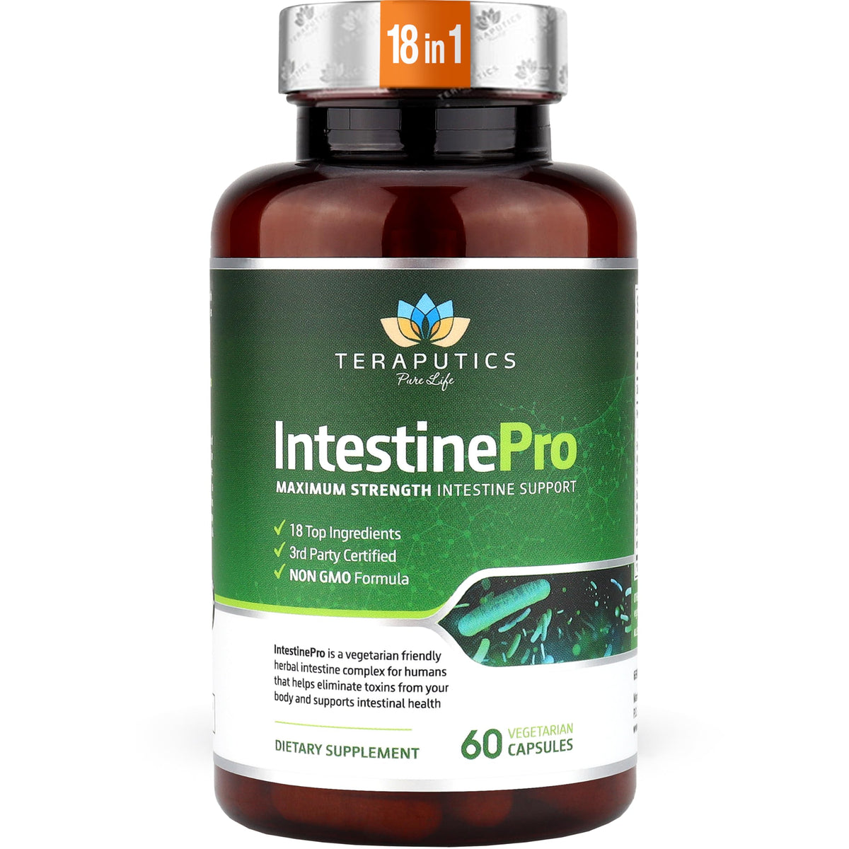 Teraputics IntestinePro Gut Health Supplement - 60 Vegetarian Capsules