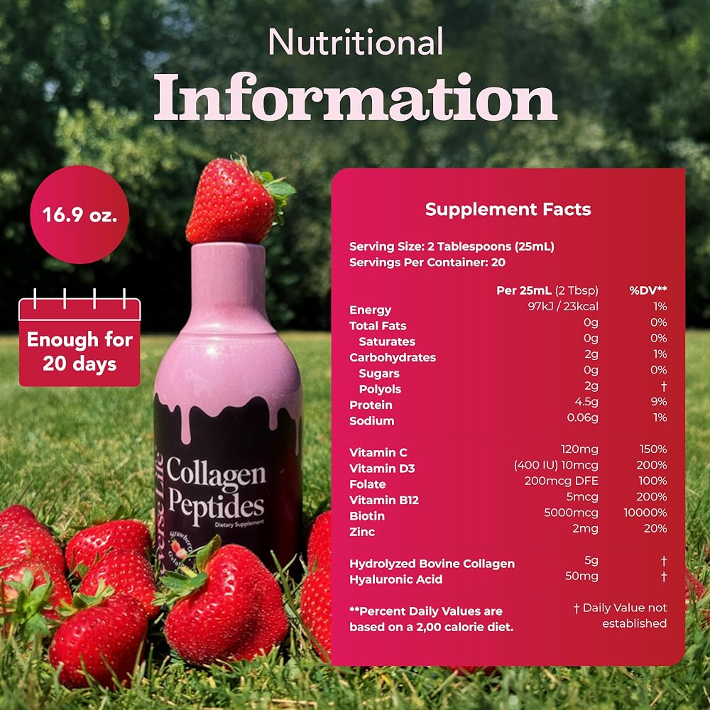 Reverse Life Strawberry Gelato Collagen Liquid - 500ml - image 7