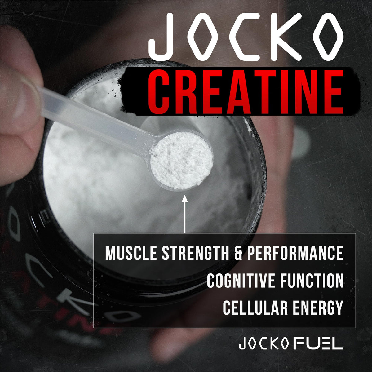 Jocko Fuel Creatine Monohydrate Powder Unflavored - 454g - image 4