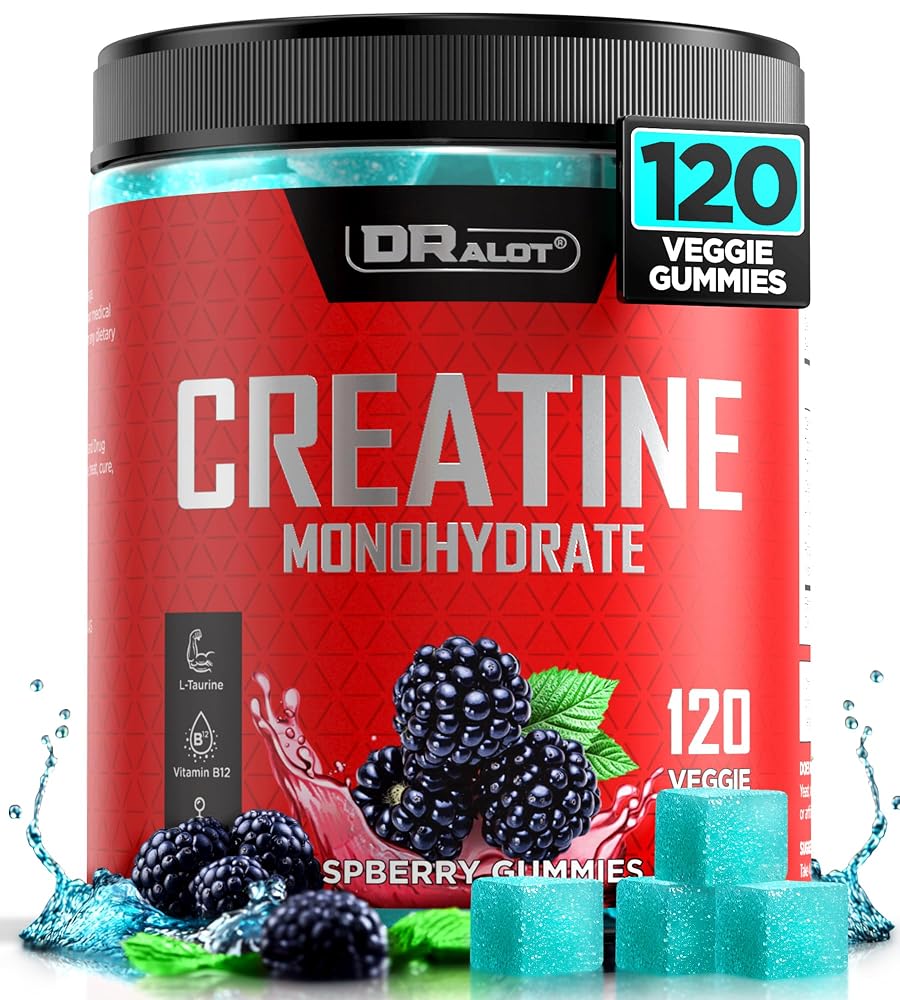 Dralot Nutrition 99.99% Creatine Monohydrate Gummies More 15% Strength