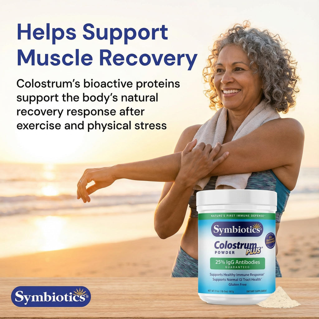 Symbiotics Colostrum Plus Powder - 25% IgG Immunoglobulins